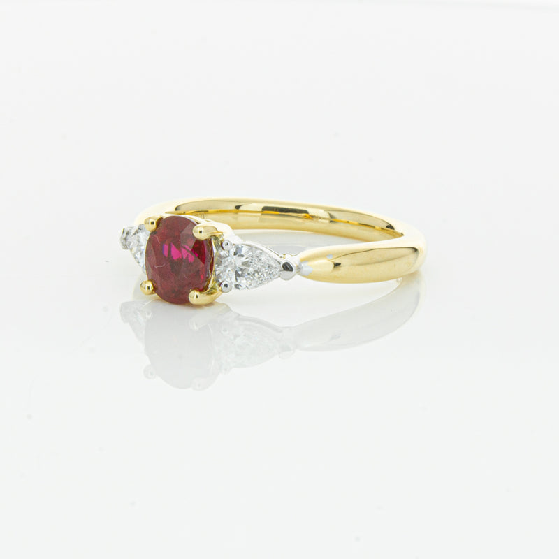 18ct Yellow Gold 1.17ct Ruby & Diamond Ayla Ring-Ring-Walker & Hall