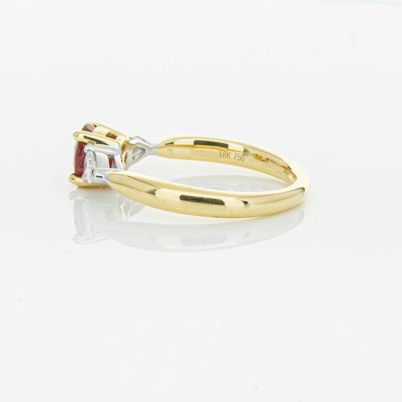 18ct Yellow Gold 1.17ct Ruby & Diamond Ayla Ring-Ring-Walker & Hall