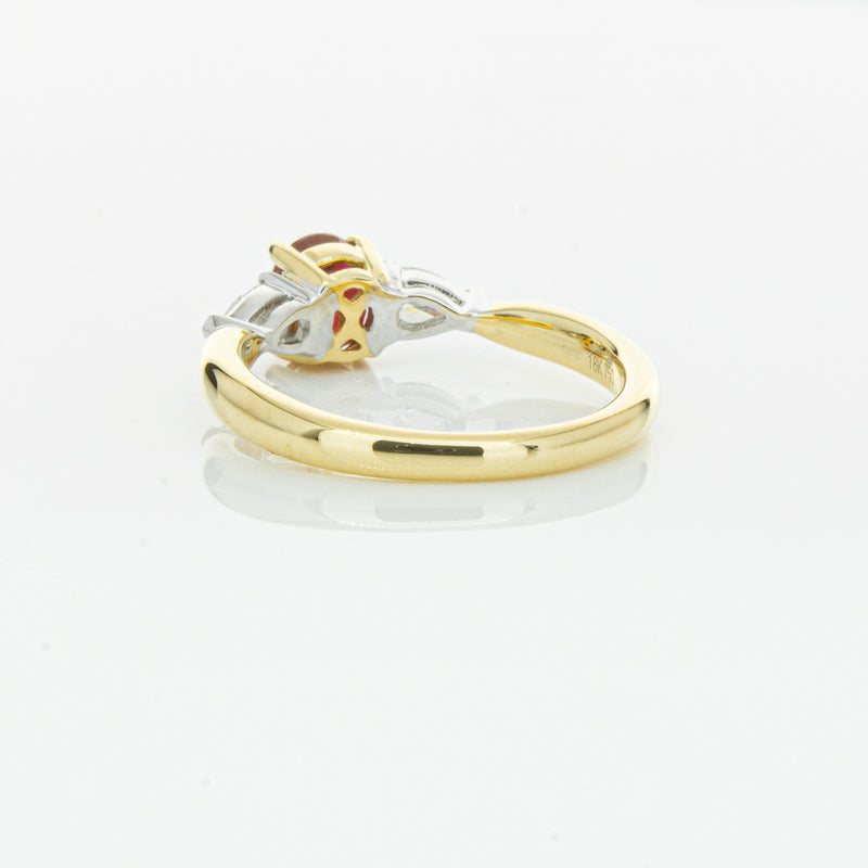 18ct Yellow Gold 1.17ct Ruby & Diamond Ayla Ring-Ring-Walker & Hall