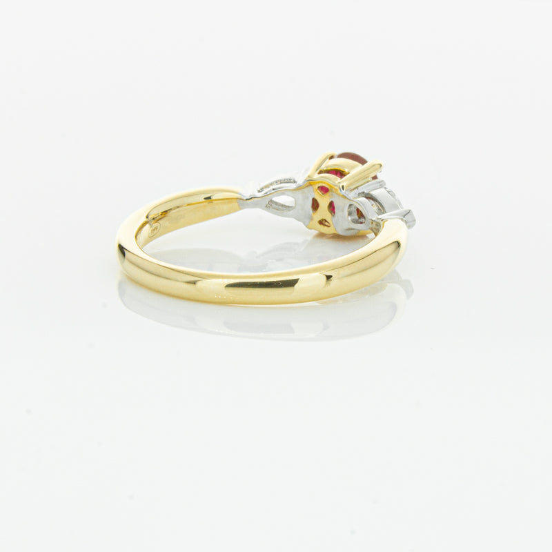 18ct Yellow Gold 1.17ct Ruby & Diamond Ayla Ring-Ring-Walker & Hall