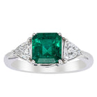Deja Vu Platinum 1.30ct Emerald & Diamond Ring - Ring - Walker & Hall