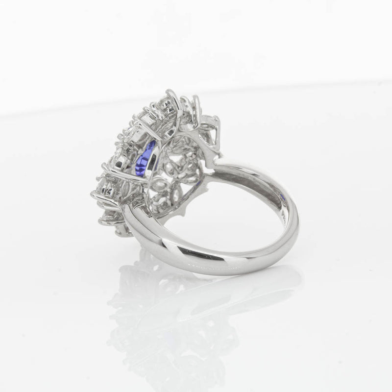 Deja Vu Platinum 2.11ct Sapphire & Diamond Ring-Ring-Walker & Hall