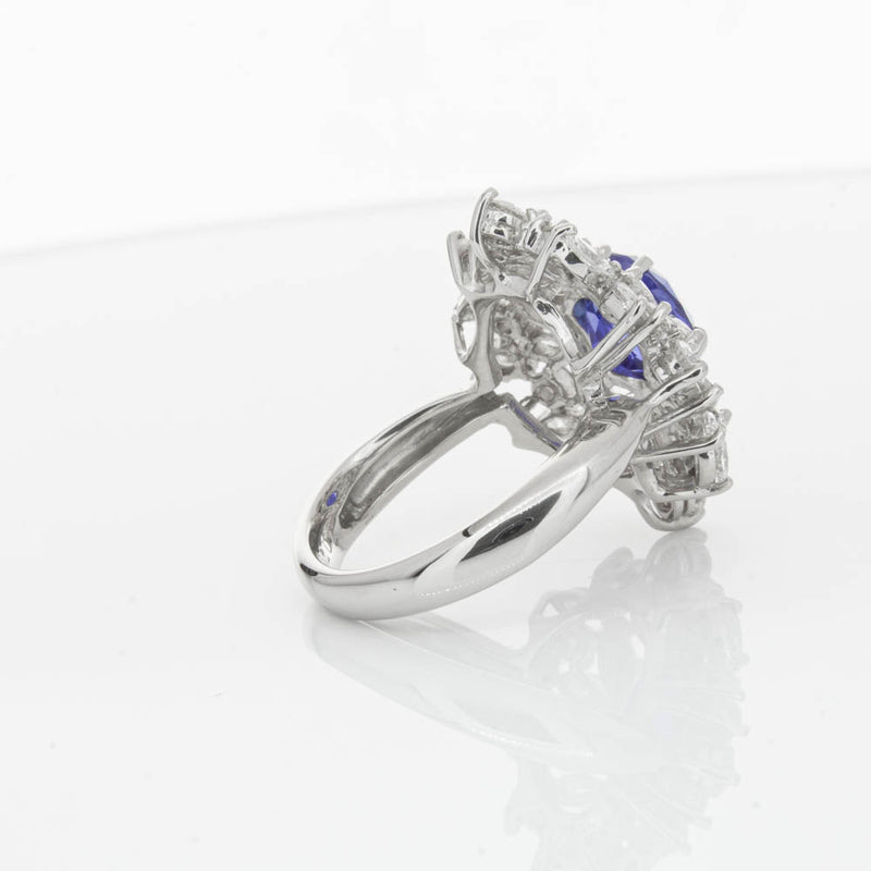 Deja Vu Platinum 2.11ct Sapphire & Diamond Ring-Ring-Walker & Hall