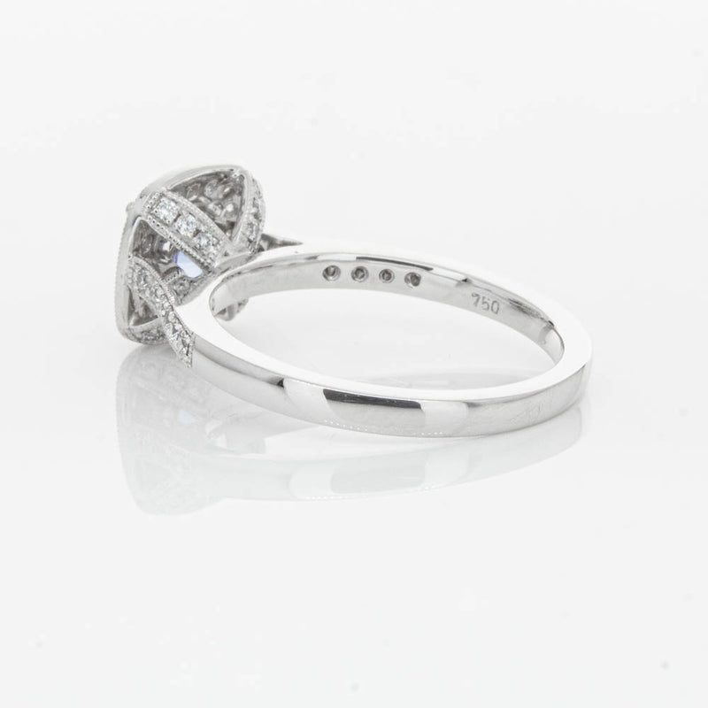 18ct White Gold .92ct Sapphire & Diamond Aurora Ring-Ring-Walker & Hall