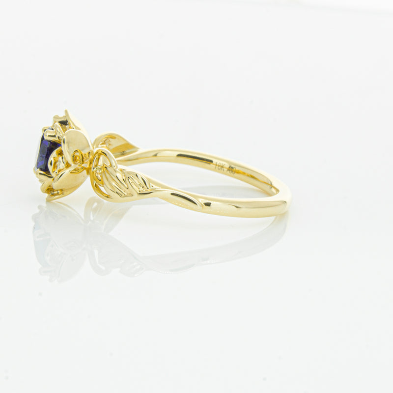 18ct Yellow Gold Sapphire Ring-Ring-Walker & Hall