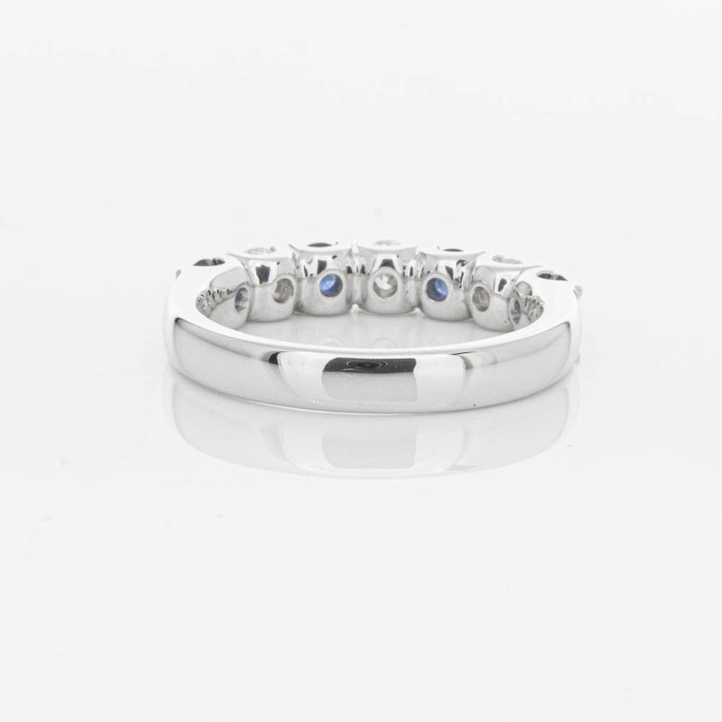 18ct White Gold .76ct Sapphire & Diamond Rialto Ring-Ring-Walker & Hall