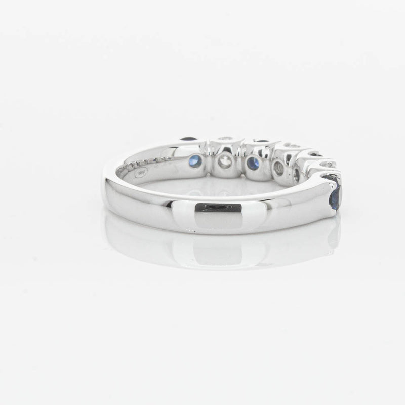 18ct White Gold .76ct Sapphire & Diamond Rialto Ring-Ring-Walker & Hall