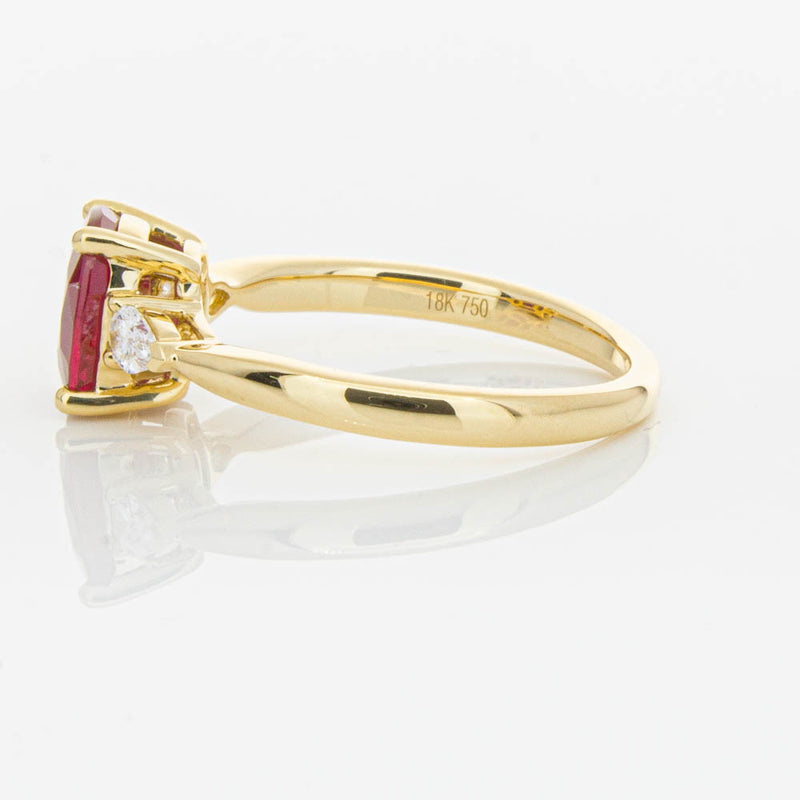 18ct Yellow Gold 2.02ct Ruby & Diamond Ayla Ring-Ring-Walker & Hall