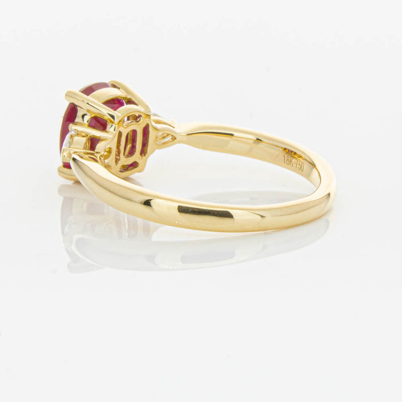 18ct Yellow Gold 2.02ct Ruby & Diamond Ayla Ring-Ring-Walker & Hall