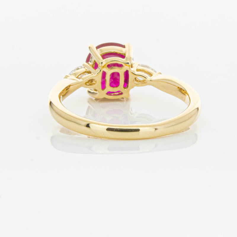 18ct Yellow Gold 2.02ct Ruby & Diamond Ayla Ring-Ring-Walker & Hall