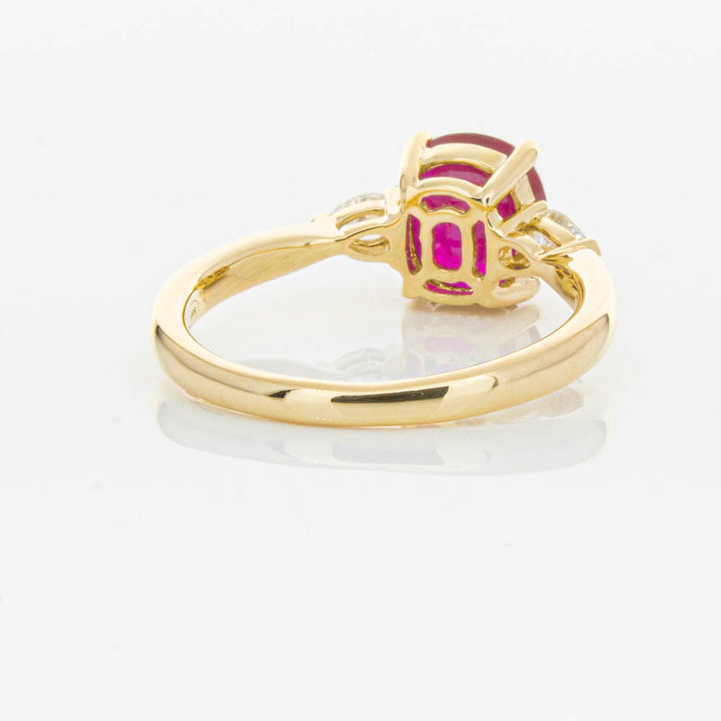 18ct Yellow Gold 2.02ct Ruby & Diamond Ayla Ring-Ring-Walker & Hall