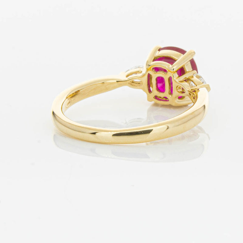 18ct Yellow Gold 2.02ct Ruby & Diamond Ayla Ring-Ring-Walker & Hall