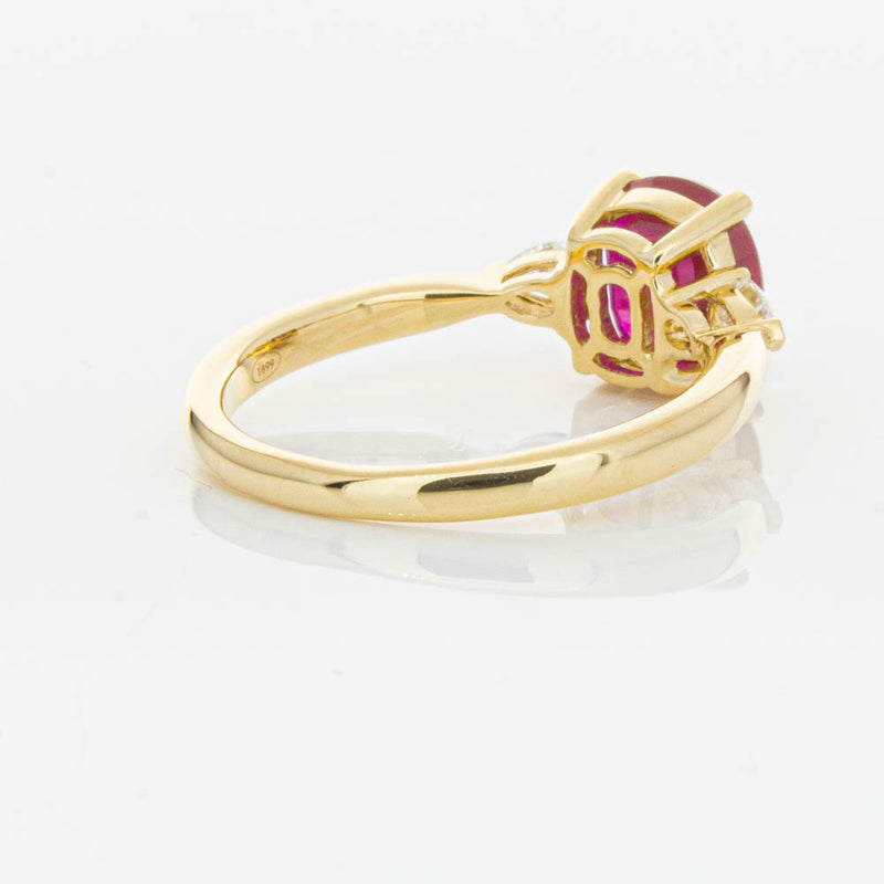 18ct Yellow Gold 2.02ct Ruby & Diamond Ayla Ring-Ring-Walker & Hall
