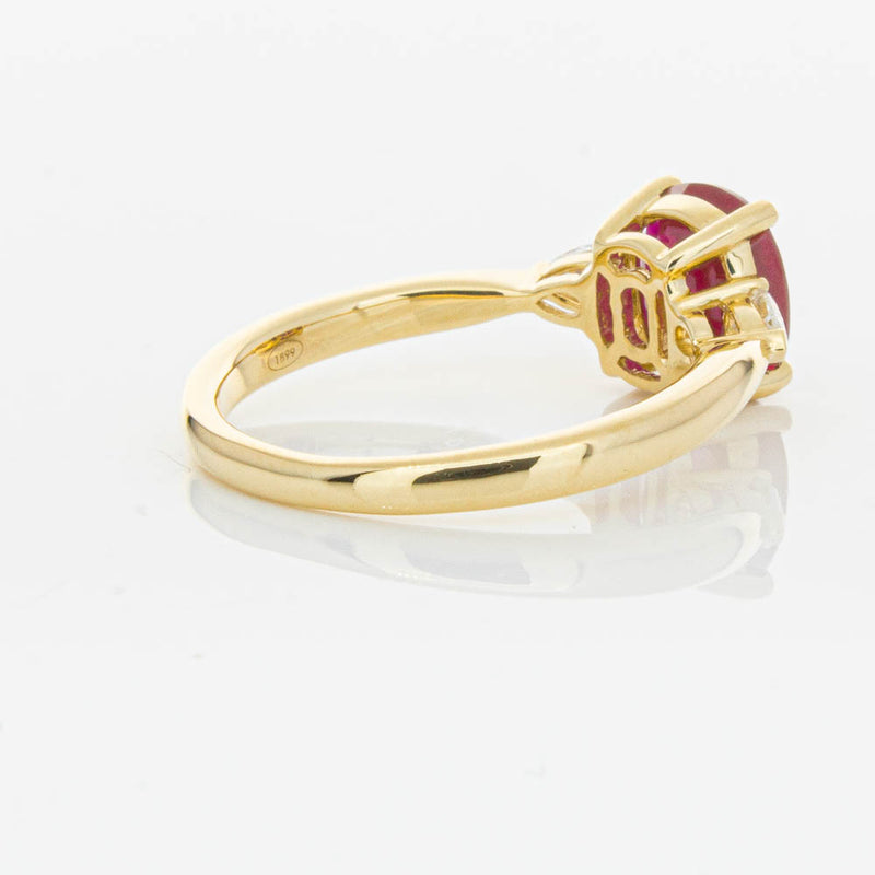 18ct Yellow Gold 2.02ct Ruby & Diamond Ayla Ring-Ring-Walker & Hall
