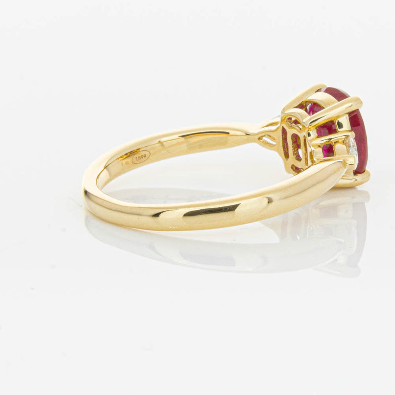 18ct Yellow Gold 2.02ct Ruby & Diamond Ayla Ring-Ring-Walker & Hall