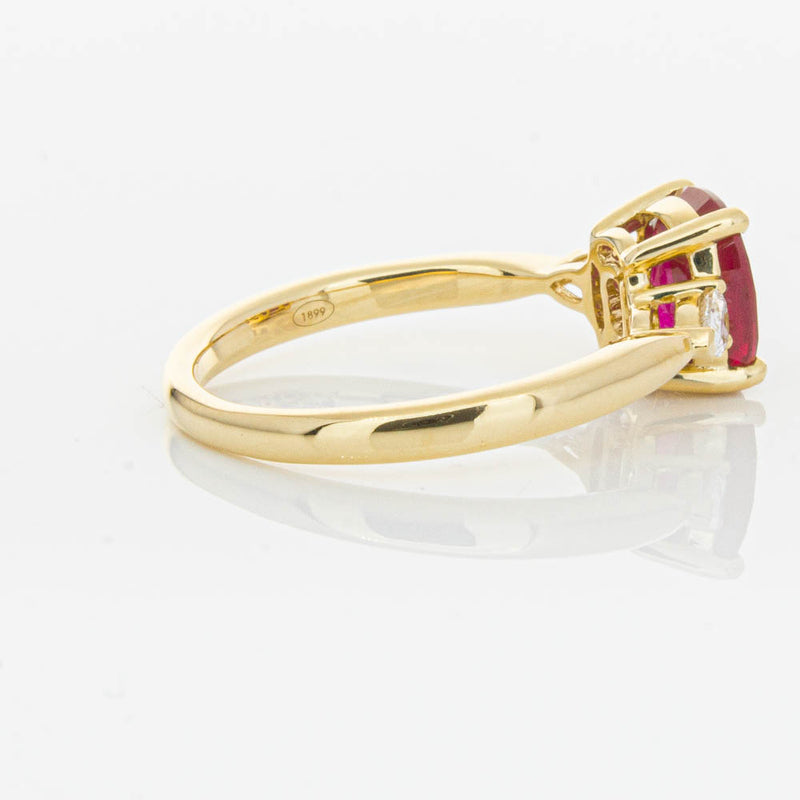 18ct Yellow Gold 2.02ct Ruby & Diamond Ayla Ring-Ring-Walker & Hall