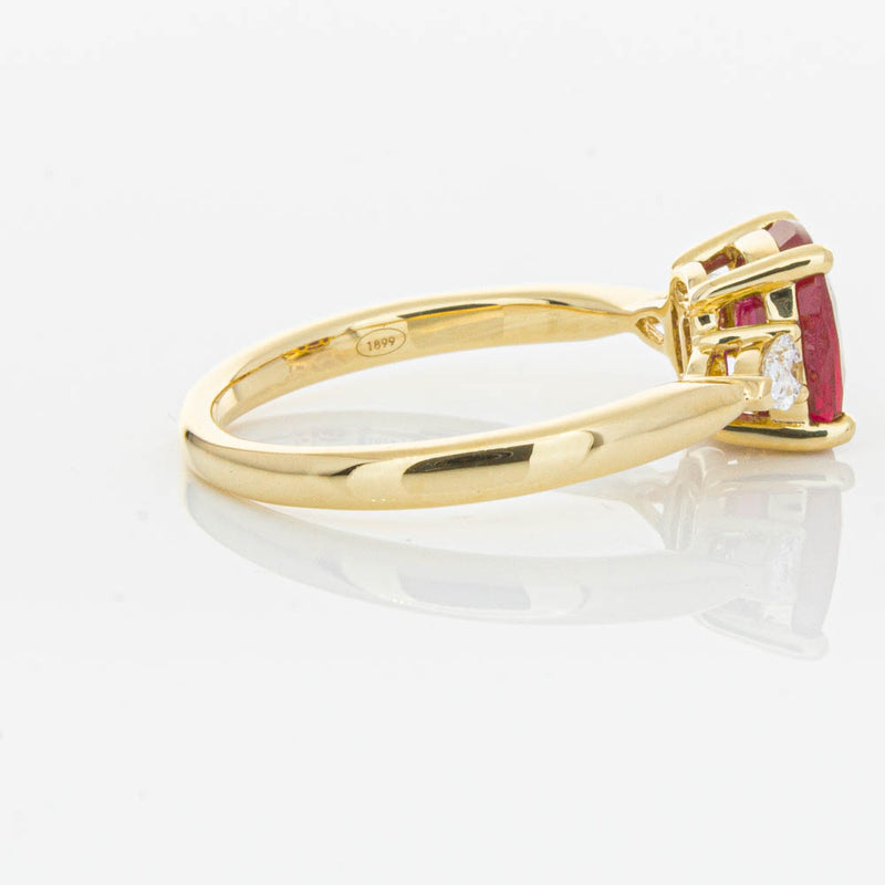 18ct Yellow Gold 2.02ct Ruby & Diamond Ayla Ring-Ring-Walker & Hall