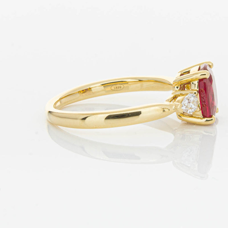 18ct Yellow Gold 2.02ct Ruby & Diamond Ayla Ring-Ring-Walker & Hall