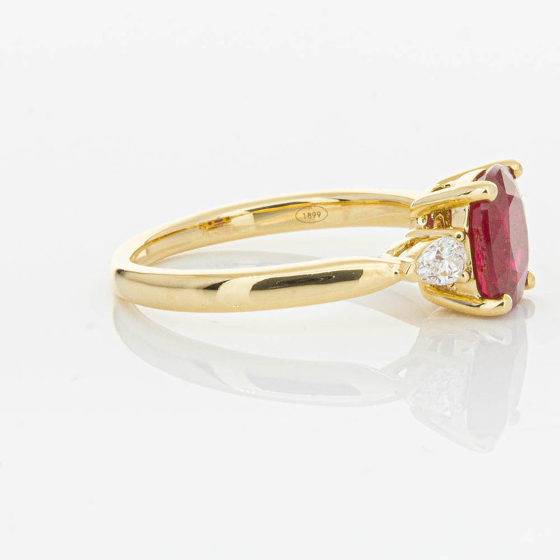 18ct Yellow Gold 2.02ct Ruby & Diamond Ayla Ring-Ring-Walker & Hall