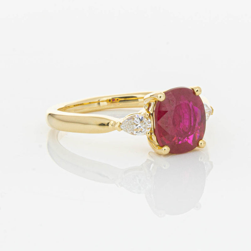 18ct Yellow Gold 2.02ct Ruby & Diamond Ayla Ring-Ring-Walker & Hall