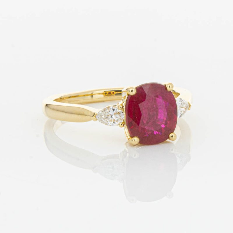 18ct Yellow Gold 2.02ct Ruby & Diamond Ayla Ring-Ring-Walker & Hall