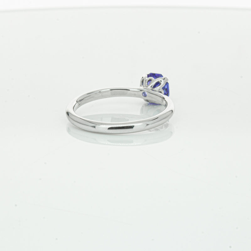 18ct White Gold Tanzanite Mini Octavia Ring-Ring-Walker & Hall