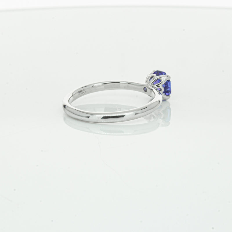 18ct White Gold Tanzanite Mini Octavia Ring-Ring-Walker & Hall