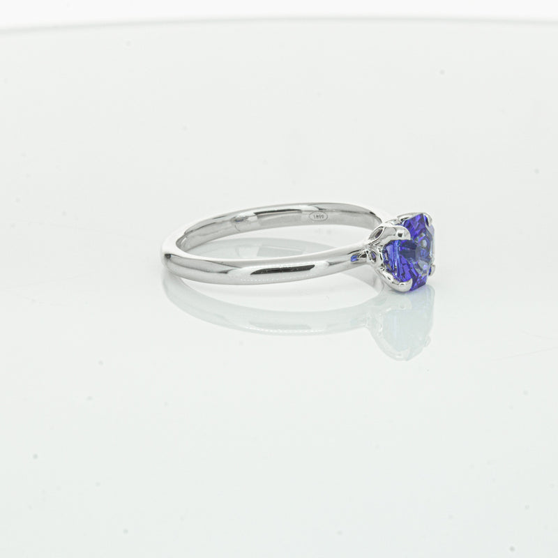 18ct White Gold Tanzanite Mini Octavia Ring-Ring-Walker & Hall