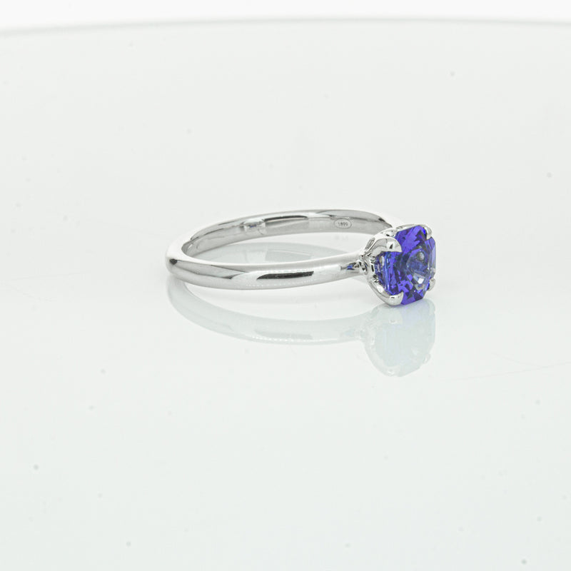 18ct White Gold Tanzanite Mini Octavia Ring-Ring-Walker & Hall