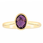 9ct Yellow Gold Amethyst Lavender Ring - Ring - Walker & Hall