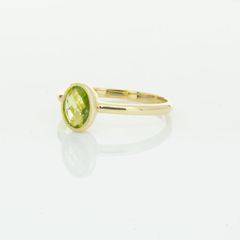 9ct Yellow Gold Peridot Lemongrass Ring-Ring-Walker & Hall