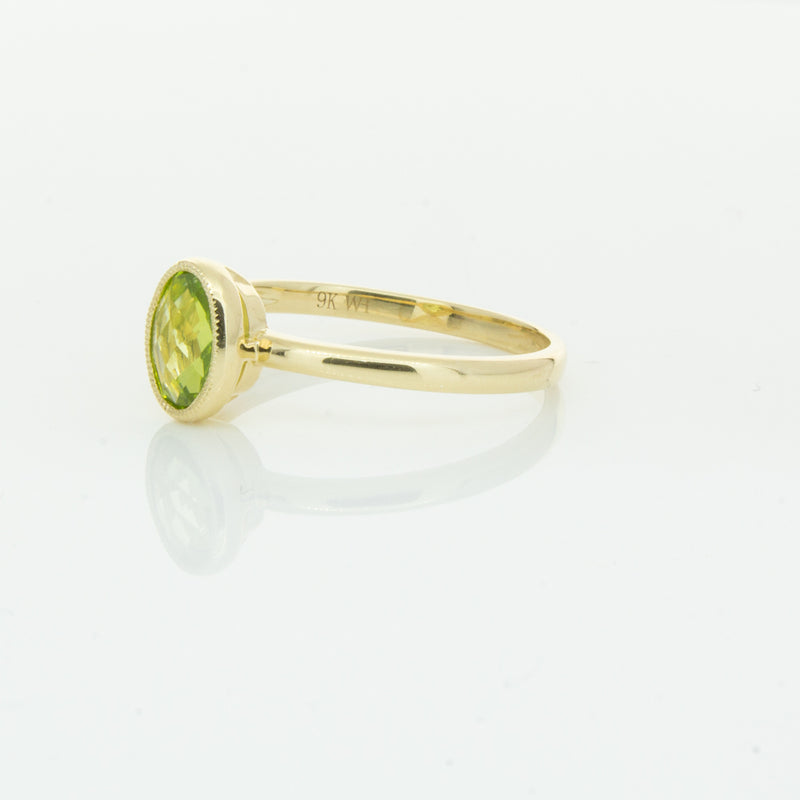 9ct Yellow Gold Peridot Lemongrass Ring-Ring-Walker & Hall