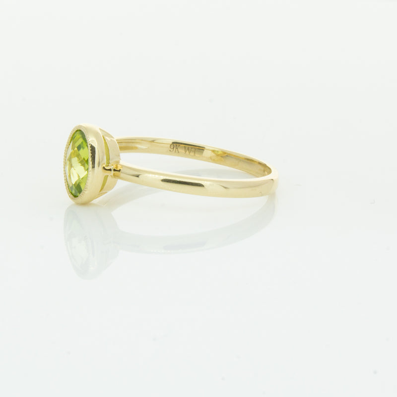 9ct Yellow Gold Peridot Lemongrass Ring-Ring-Walker & Hall