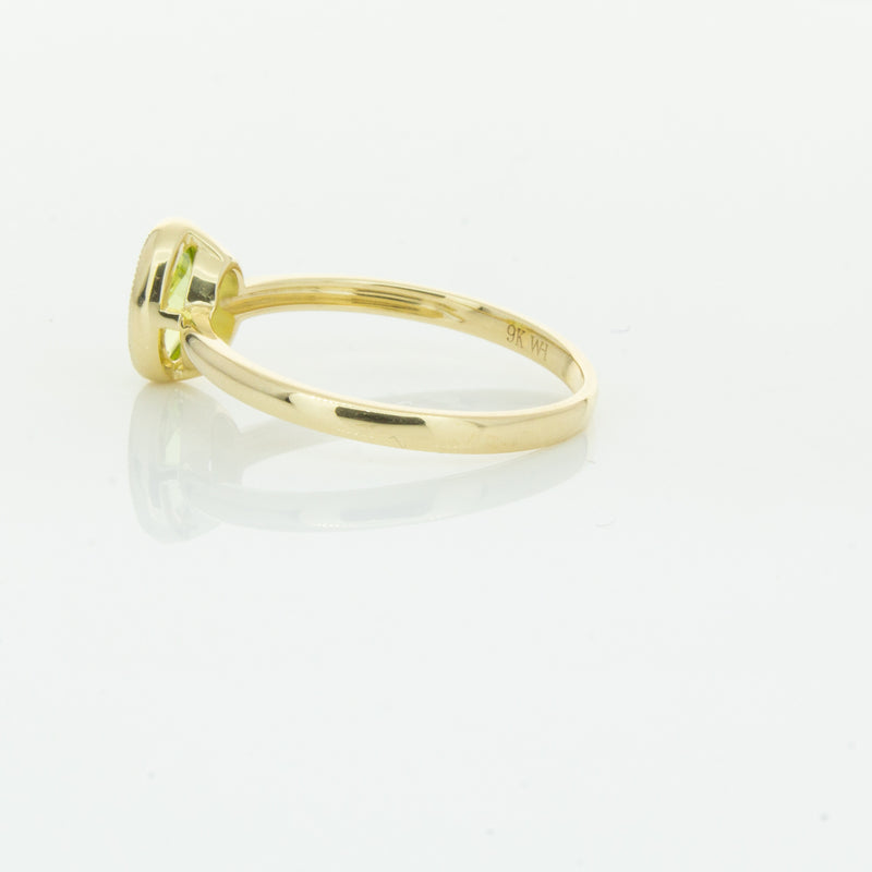 9ct Yellow Gold Peridot Lemongrass Ring-Ring-Walker & Hall