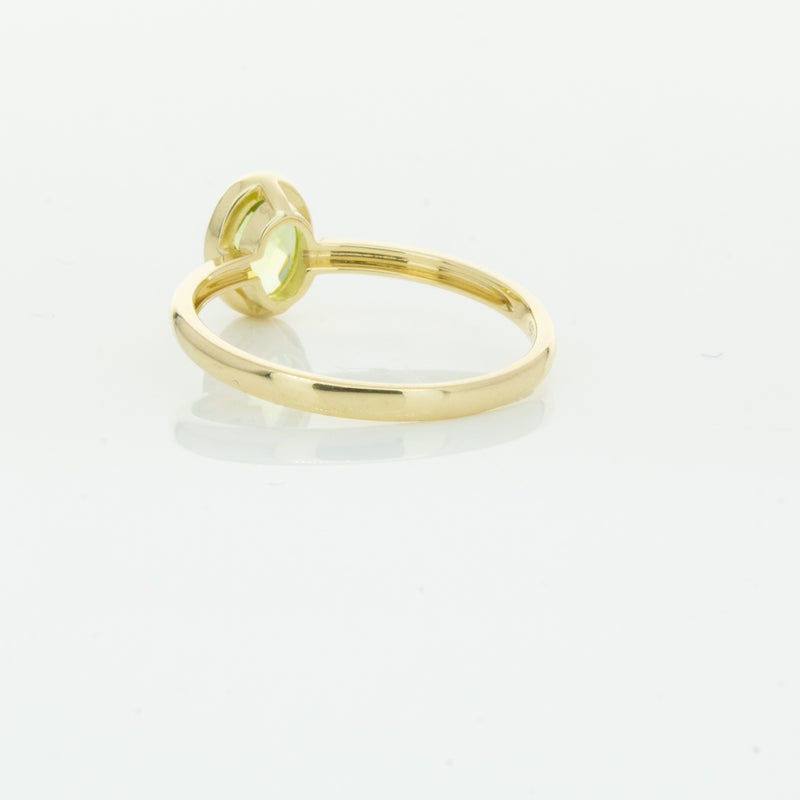 9ct Yellow Gold Peridot Lemongrass Ring-Ring-Walker & Hall