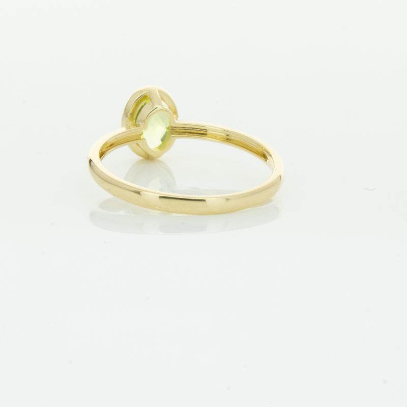9ct Yellow Gold Peridot Lemongrass Ring-Ring-Walker & Hall