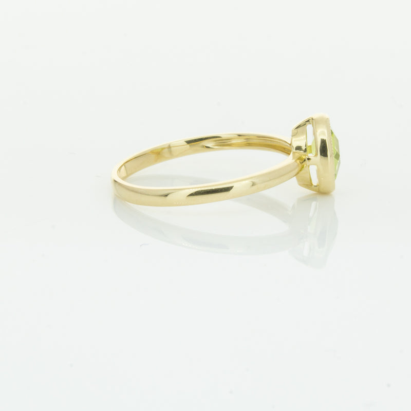 9ct Yellow Gold Peridot Lemongrass Ring-Ring-Walker & Hall