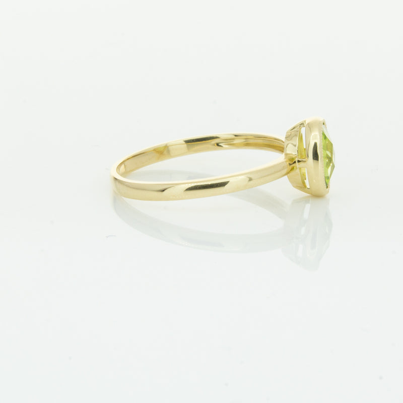 9ct Yellow Gold Peridot Lemongrass Ring-Ring-Walker & Hall
