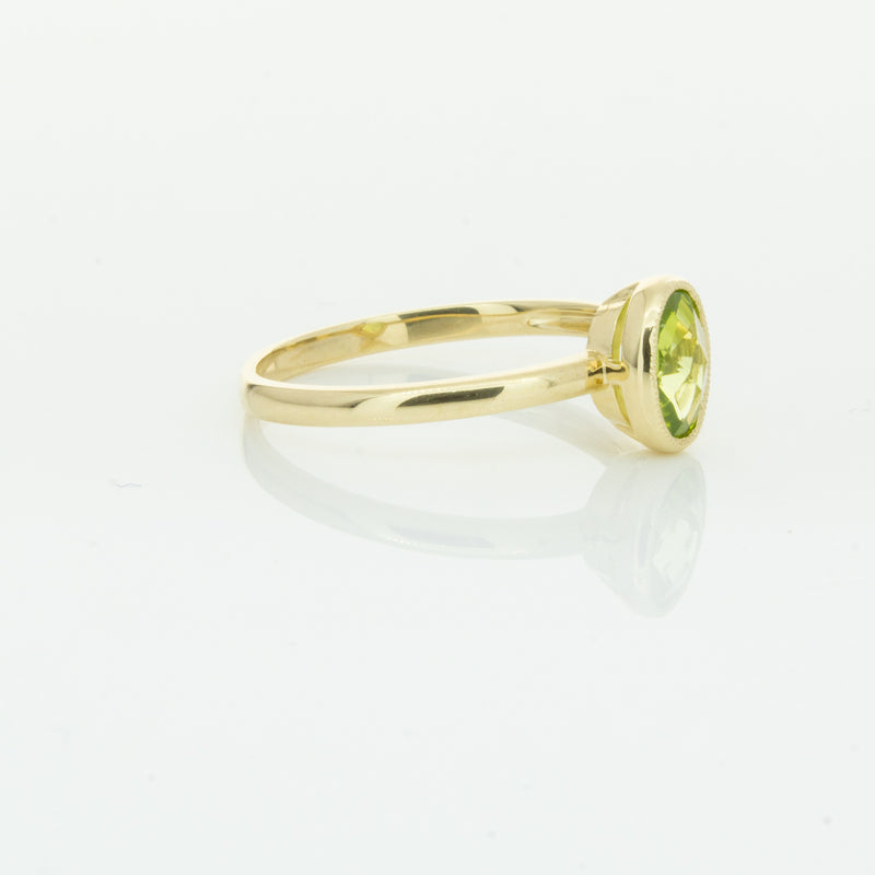9ct Yellow Gold Peridot Lemongrass Ring-Ring-Walker & Hall