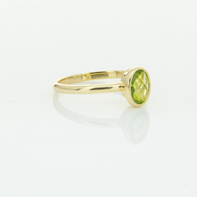 9ct Yellow Gold Peridot Lemongrass Ring-Ring-Walker & Hall