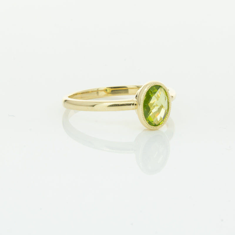 9ct Yellow Gold Peridot Lemongrass Ring-Ring-Walker & Hall