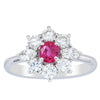 Deja Vu Platinum .40ct Ruby & Diamond Ring - Ring - Walker & Hall