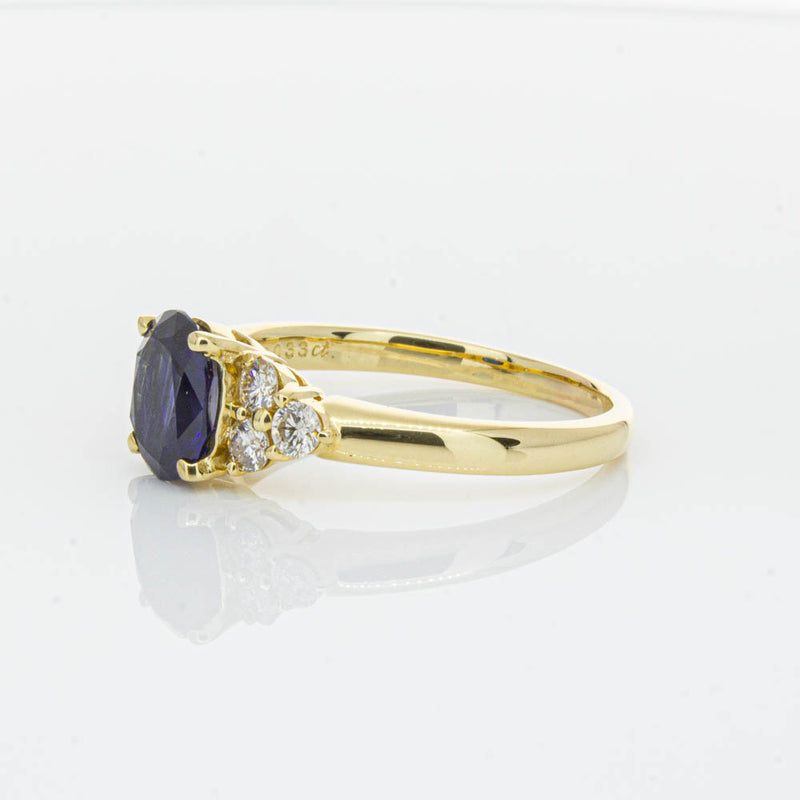 Deja Vu 18ct Yellow Gold 1.42ct Sapphire & Diamond Ring-Ring-Walker & Hall