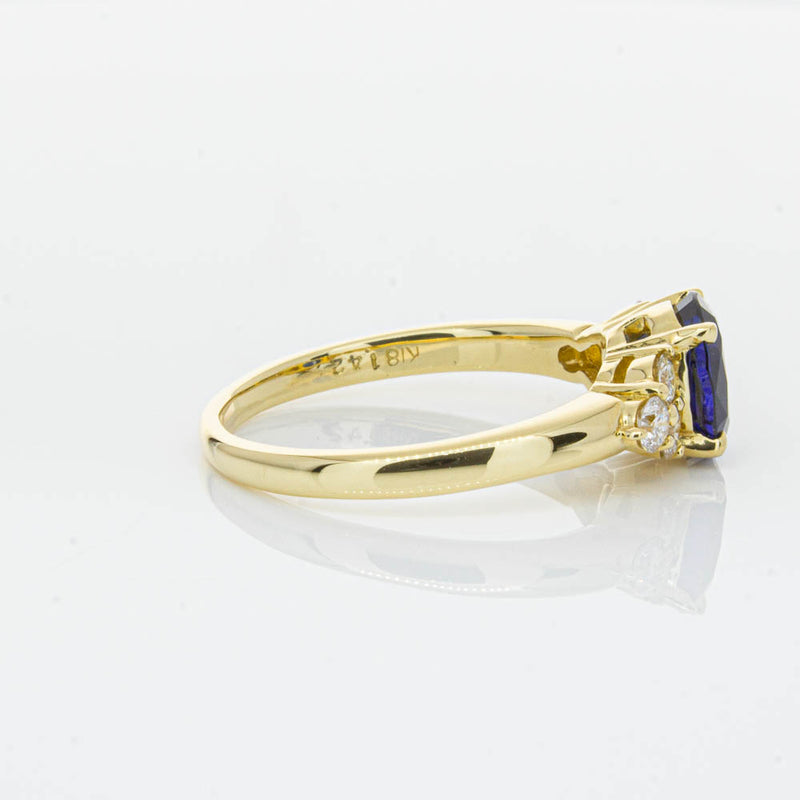 Deja Vu 18ct Yellow Gold 1.42ct Sapphire & Diamond Ring-Ring-Walker & Hall