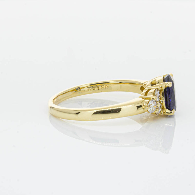 Deja Vu 18ct Yellow Gold 1.42ct Sapphire & Diamond Ring-Ring-Walker & Hall