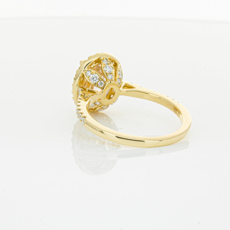 18ct Yellow Gold 4.01ct Pink Sapphire & Diamond Sierra Ring-Ring-Walker & Hall