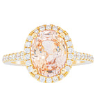 18ct Yellow Gold 4.01ct Pink Sapphire & Diamond Sierra Ring - Ring - Walker & Hall