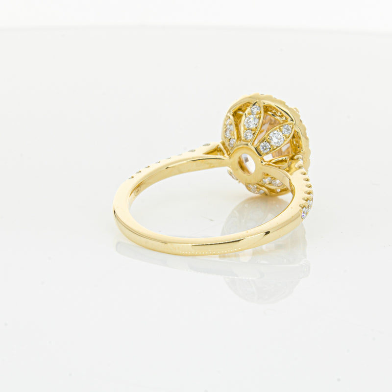 18ct Yellow Gold 4.01ct Pink Sapphire & Diamond Sierra Ring-Ring-Walker & Hall