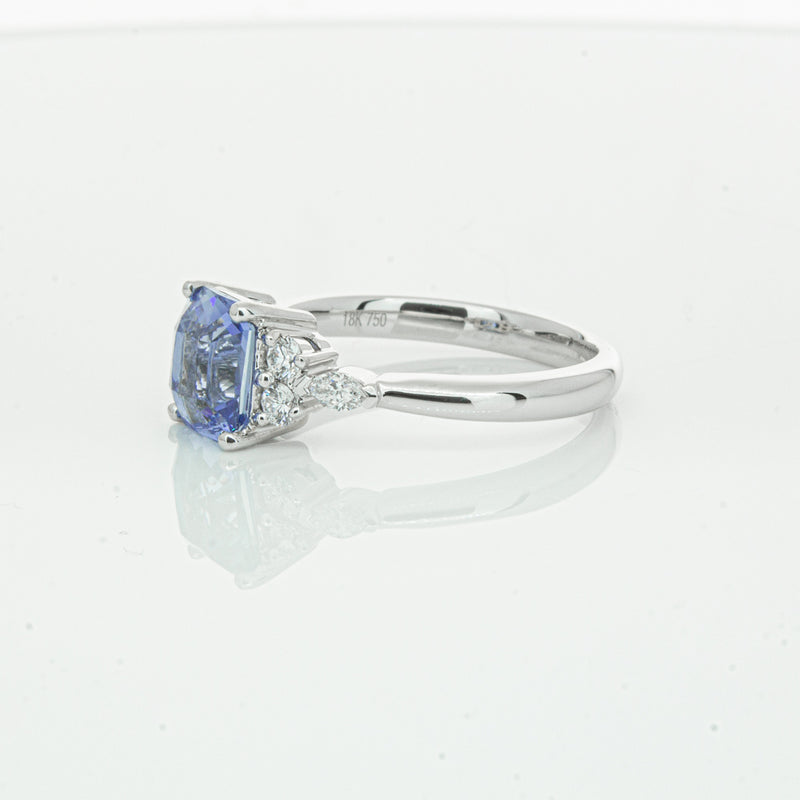 18ct White Gold Sapphire & Diamond Oriana Ring-Ring-Walker & Hall