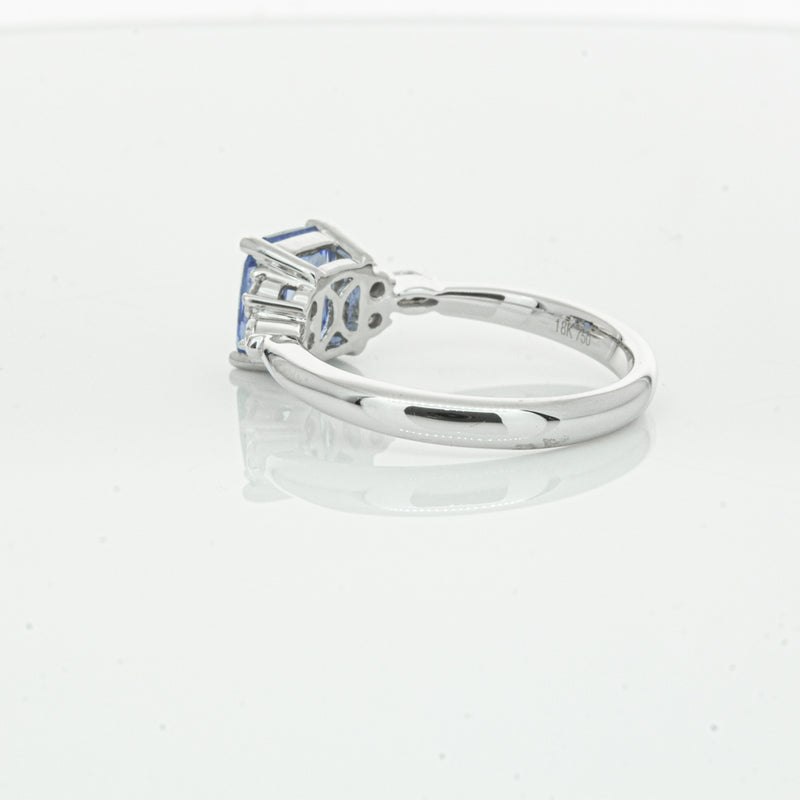 18ct White Gold Sapphire & Diamond Oriana Ring-Ring-Walker & Hall